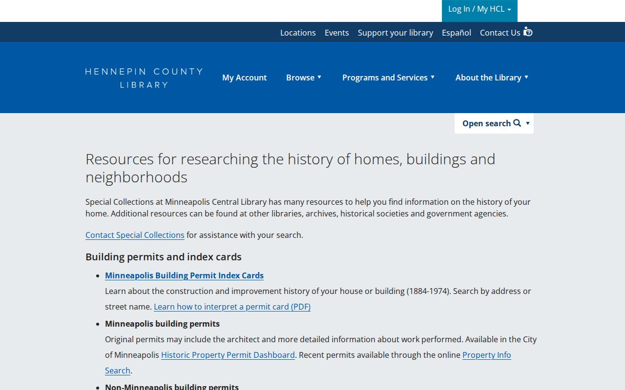 Eden Prairie previous residents Hennepin house history research guide