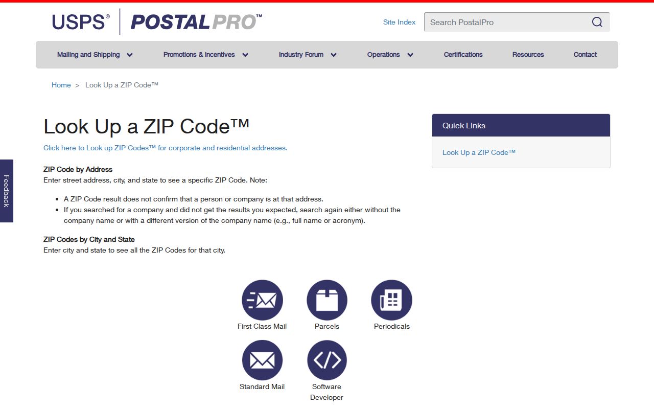 Eden Prairie ZIP code directory using the official USPS ZIP lookup